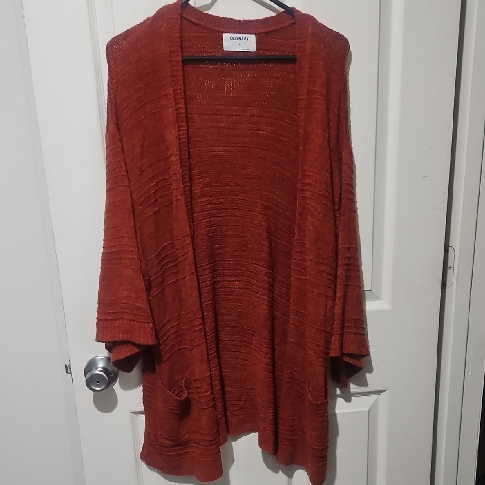 Bundle Sale | Old Navy Women's Burnt Orange Cardigan Size Large